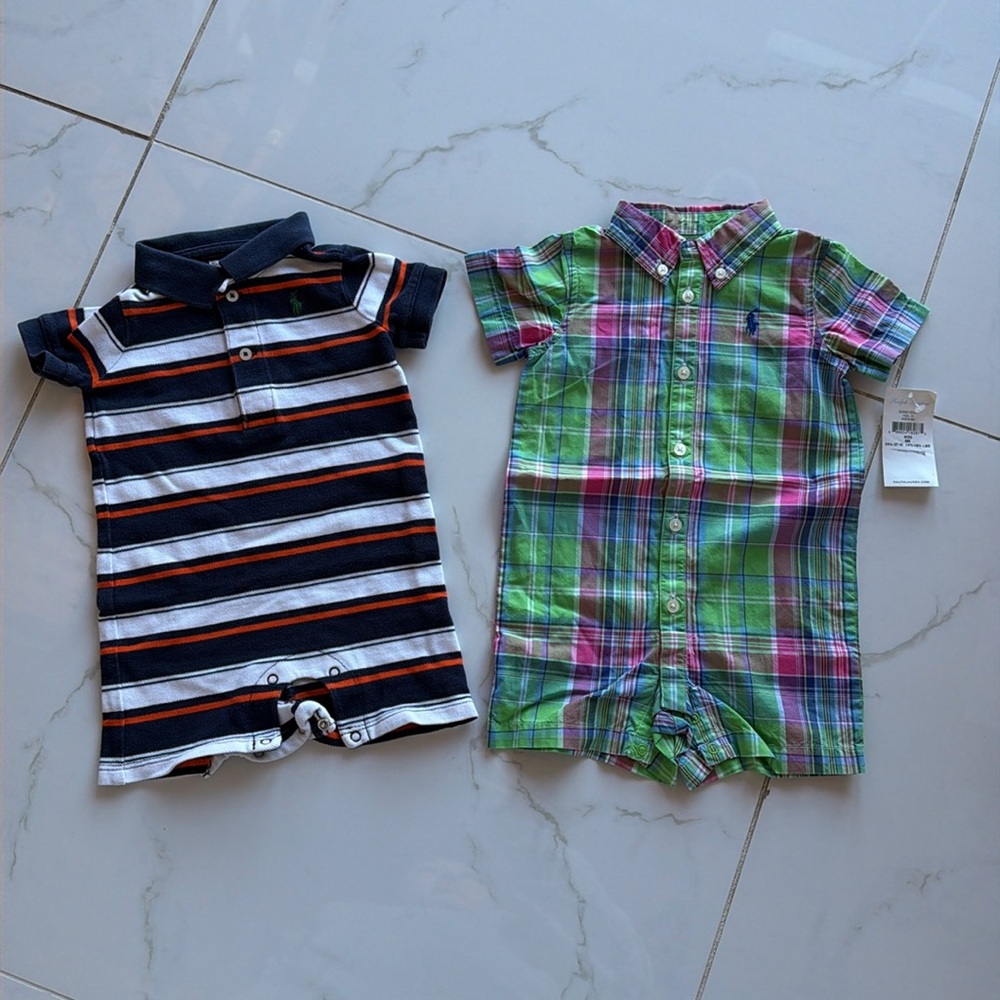 Ralph Lauren baby rompers - 6 months